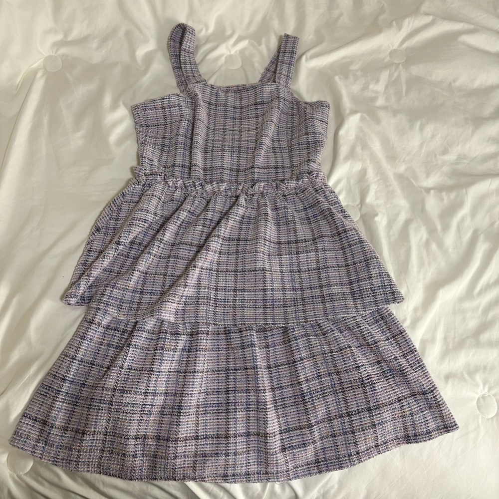 Plaid Tiered Mini Sundress